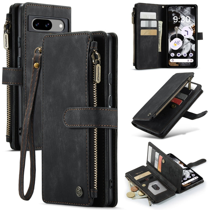 CaseMe C30 Multifunctional Leather Phone Case, For Google Pixel 8a, For Google Pixel 8 Pro, For Google Pixel 8