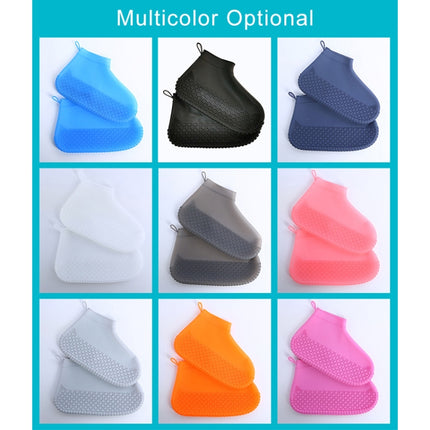 Silicone Non-slip Thickened Wear-resistant Waterproof Shoe Boots Cover, S, M