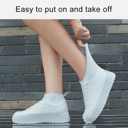 Silicone Non-slip Thickened Wear-resistant Waterproof Shoe Boots Cover, S, M