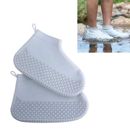 Silicone Non-slip Thickened Wear-resistant Waterproof Shoe Boots Cover, S, M