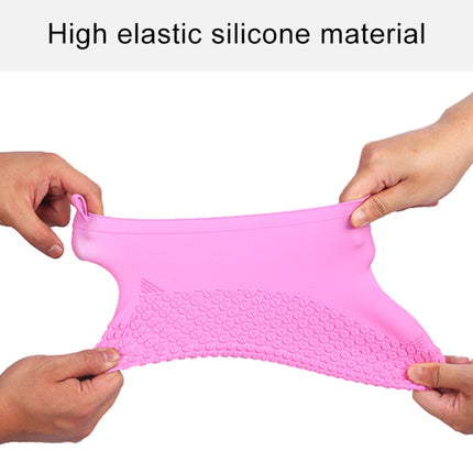 Silicone Non-slip Thickened Wear-resistant Waterproof Shoe Boots Cover, L