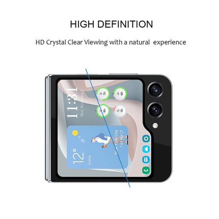 External Small Screen Full Glue Full Cover Screen Protector Tempered Glass Film, For Samsung Galaxy Z Flip5 (1 PC)