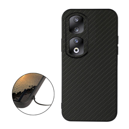 Carbon Fiber Texture Shockproof Phone Case, For Honor 90 Pro, For Honor 90