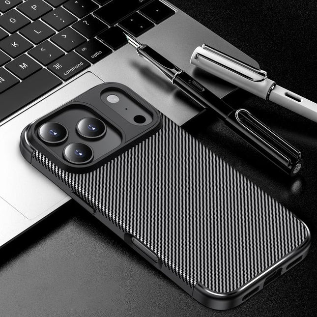 Carbon Fiber Texture Shockproof TPU Phone Case, For iPhone 17 Pro Max, For iPhone 17 Pro, For iPhone 17, For iPhone Air, For iPhone SE 2024, For iPhone 16 Pro Max, For iPhone 16 Pro, For iPhone 16 Plus, For iPhone 16, For iPhone 15 Pro Max             ...