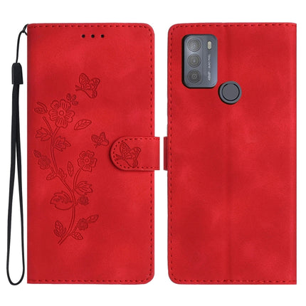Flower Butterfly Embossing Pattern Leather Phone Case, For Motorola Moto G10 / G20 / G30, For Motorola Moto G50, For Motorola Moto G9 / G9 Play / E7 Plus, For Motorola Moto E 2020