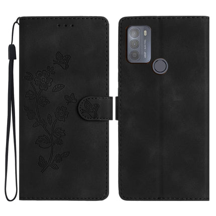 Flower Butterfly Embossing Pattern Leather Phone Case, For Motorola Moto G10 / G20 / G30, For Motorola Moto G50, For Motorola Moto G9 / G9 Play / E7 Plus, For Motorola Moto E 2020