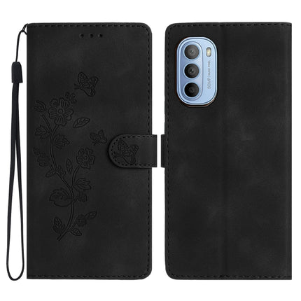 Flower Butterfly Embossing Pattern Leather Phone Case, For Motorola Moto G22, For Motorola Moto E20 / E30 / E40, For Motorola Moto G31 / G41, For Motorola Moto G60 / G40 Fusion