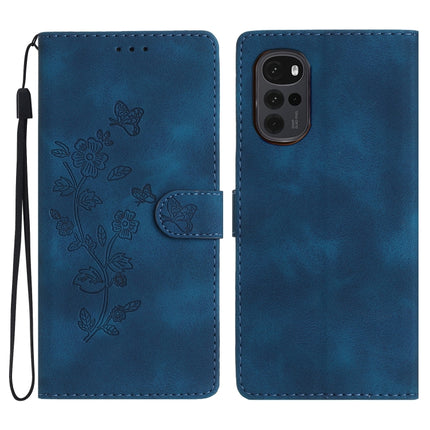 Flower Butterfly Embossing Pattern Leather Phone Case, For Motorola Moto G22, For Motorola Moto E20 / E30 / E40, For Motorola Moto G31 / G41, For Motorola Moto G60 / G40 Fusion