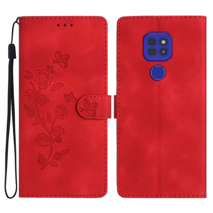 Flower Butterfly Embossing Pattern Leather Phone Case, For Motorola Moto G10 / G20 / G30, For Motorola Moto G50, For Motorola Moto G9 / G9 Play / E7 Plus, For Motorola Moto E 2020