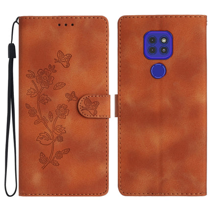 Flower Butterfly Embossing Pattern Leather Phone Case, For Motorola Moto G10 / G20 / G30, For Motorola Moto G50, For Motorola Moto G9 / G9 Play / E7 Plus, For Motorola Moto E 2020