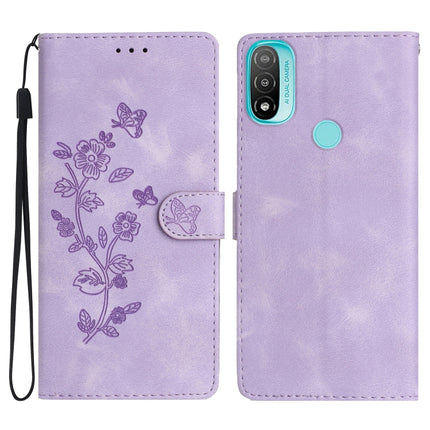 Flower Butterfly Embossing Pattern Leather Phone Case, For Motorola Moto G22, For Motorola Moto E20 / E30 / E40, For Motorola Moto G31 / G41, For Motorola Moto G60 / G40 Fusion