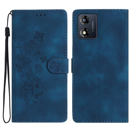 Flower Butterfly Embossing Pattern Leather Phone Case, For Motorola Moto G13, For Motorola Moto E13, For Motorola Moto G73, For Motorola Moto E22