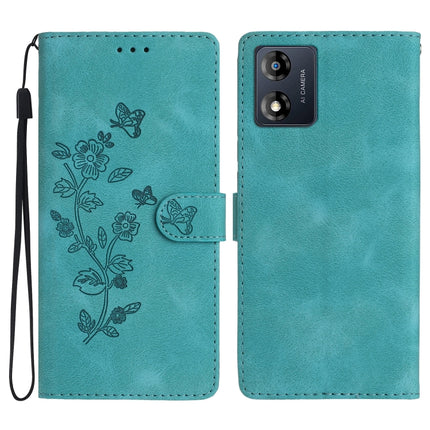 Flower Butterfly Embossing Pattern Leather Phone Case, For Motorola Moto G13, For Motorola Moto E13, For Motorola Moto G73, For Motorola Moto E22
