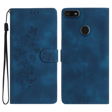 Flower Butterfly Embossing Pattern Leather Phone Case, For Motorola Edge+ 2020, For Motorola Moto E6 Play, For Motorola Moto G8 Play, For Motorola One Action