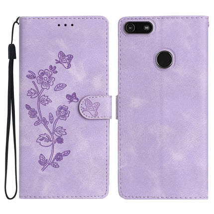 Flower Butterfly Embossing Pattern Leather Phone Case, For Motorola Edge+ 2020, For Motorola Moto E6 Play, For Motorola Moto G8 Play, For Motorola One Action