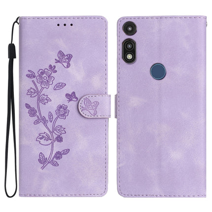 Flower Butterfly Embossing Pattern Leather Phone Case, For Motorola Moto G10 / G20 / G30, For Motorola Moto G50, For Motorola Moto G9 / G9 Play / E7 Plus, For Motorola Moto E 2020
