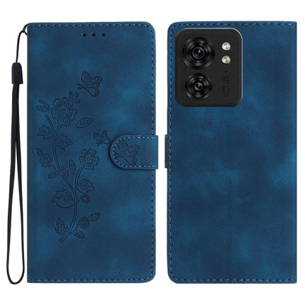 Flower Butterfly Embossing Pattern Leather Phone Case, For Motorola Moto G84 5G, For Motorola Moto G54 5G, For Motorola Moto G14 4G, For Motorola Edge 40