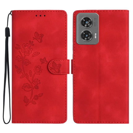 Flower Butterfly Embossing Pattern Leather Phone Case, For Motorola Moto G Play 2025, For Motorola Edge 50 5G, For Motorola Edge 50 Pro, For Motorola Edge 50 Fusion