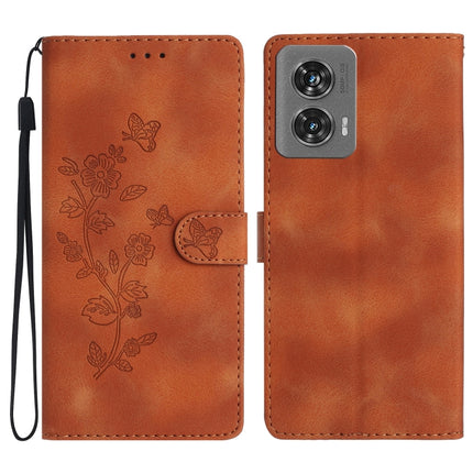 Flower Butterfly Embossing Pattern Leather Phone Case, For Motorola Moto G Play 2025, For Motorola Edge 50 5G, For Motorola Edge 50 Pro, For Motorola Edge 50 Fusion