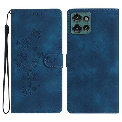 Flower Butterfly Embossing Pattern Leather Phone Case, For Motorola Moto G Play 2025, For Motorola Edge 50 5G, For Motorola Edge 50 Pro, For Motorola Edge 50 Fusion