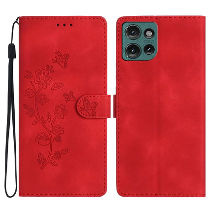 Flower Butterfly Embossing Pattern Leather Phone Case, For Motorola Moto G Play 2025, For Motorola Edge 50 5G, For Motorola Edge 50 Pro, For Motorola Edge 50 Fusion