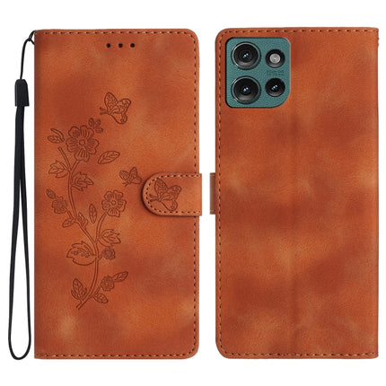 Flower Butterfly Embossing Pattern Leather Phone Case, For Motorola Moto G Play 2025, For Motorola Edge 50 5G, For Motorola Edge 50 Pro, For Motorola Edge 50 Fusion