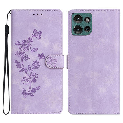 Flower Butterfly Embossing Pattern Leather Phone Case, For Motorola Moto G Play 2025, For Motorola Edge 50 5G, For Motorola Edge 50 Pro, For Motorola Edge 50 Fusion