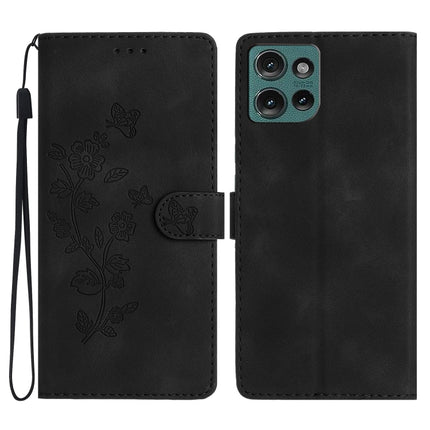Flower Butterfly Embossing Pattern Leather Phone Case, For Motorola Moto G Play 2025, For Motorola Edge 50 5G, For Motorola Edge 50 Pro, For Motorola Edge 50 Fusion