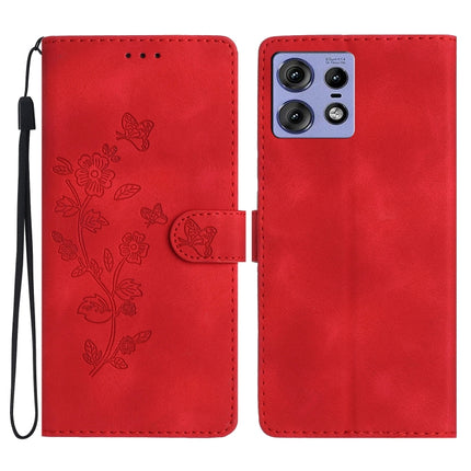 Flower Butterfly Embossing Pattern Leather Phone Case, For Motorola Moto G Play 2025, For Motorola Edge 50 5G, For Motorola Edge 50 Pro, For Motorola Edge 50 Fusion