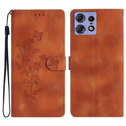 Flower Butterfly Embossing Pattern Leather Phone Case, For Motorola Moto G Play 2025, For Motorola Edge 50 5G, For Motorola Edge 50 Pro, For Motorola Edge 50 Fusion