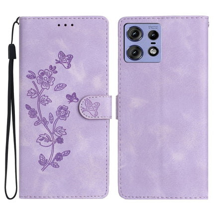 Flower Butterfly Embossing Pattern Leather Phone Case, For Motorola Moto G Play 2025, For Motorola Edge 50 5G, For Motorola Edge 50 Pro, For Motorola Edge 50 Fusion