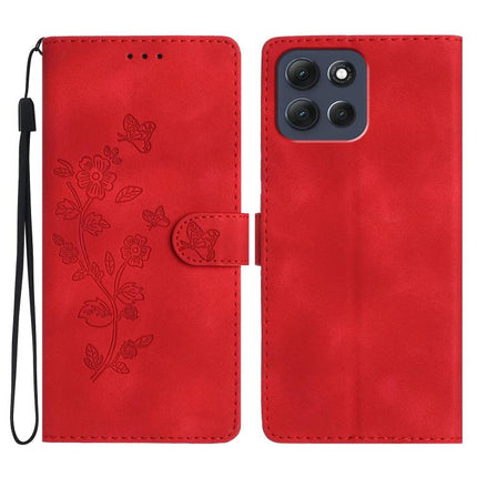 Flower Butterfly Embossing Pattern Leather Phone Case, For Motorola Moto G56 5G, For Motorola Moto E15, For Motorola Moto G05, For Motorola Moto G15