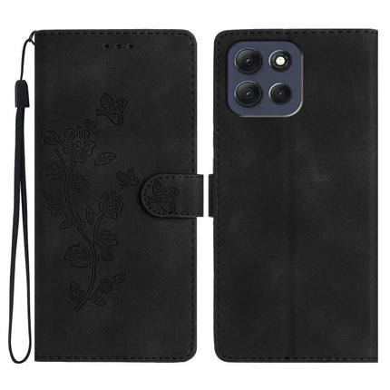 Flower Butterfly Embossing Pattern Leather Phone Case, For Motorola Moto G57 5G, For Motorola Moto G67 Power 5G, For Motorola Moto G86 Power, For Motorola Moto G86 5G