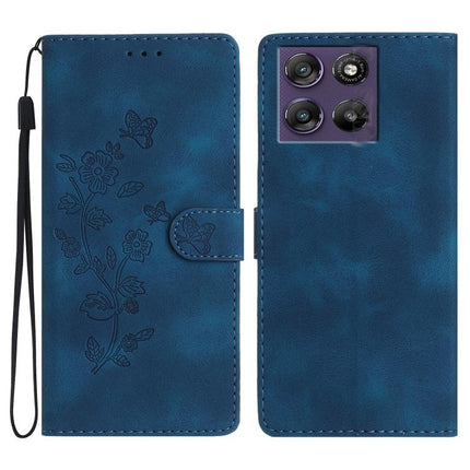 Flower Butterfly Embossing Pattern Leather Phone Case, For Motorola Moto G57 5G, For Motorola Moto G67 Power 5G, For Motorola Moto G86 Power, For Motorola Moto G86 5G