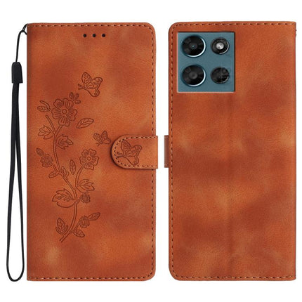 Flower Butterfly Embossing Pattern Leather Phone Case, For Motorola Moto G Play 2025, For Motorola Edge 50 5G, For Motorola Edge 50 Pro, For Motorola Edge 50 Fusion