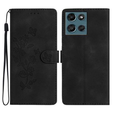 Flower Butterfly Embossing Pattern Leather Phone Case, For Motorola Moto G Play 2025, For Motorola Edge 50 5G, For Motorola Edge 50 Pro, For Motorola Edge 50 Fusion