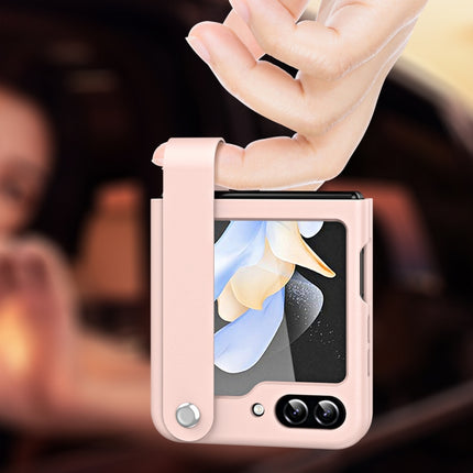 Hand Strap Type Leather Phone Case, For Samsung Galaxy Z Flip5