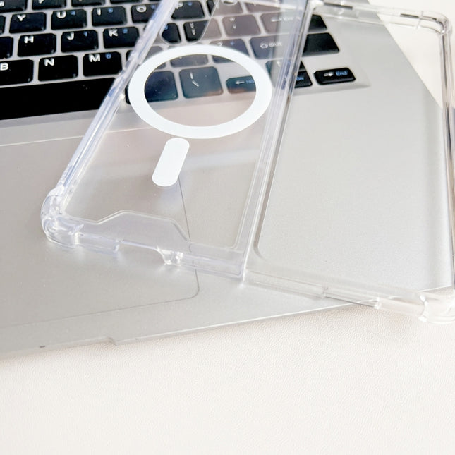 Magsafe Magnetic Transparent Shockproof Phone Case, For Samsung Galaxy Z Fold5 5G, For Samsung Galaxy Z Flip5 5G
