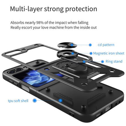 Armor Magnetic Bracket TPU+PC Phone Case, For Samsung Galaxy Z Flip5