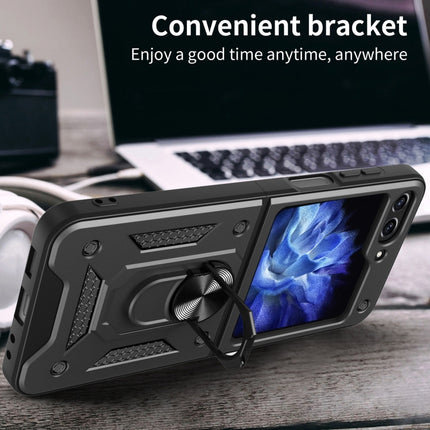 Armor Magnetic Bracket TPU+PC Phone Case, For Samsung Galaxy Z Flip5
