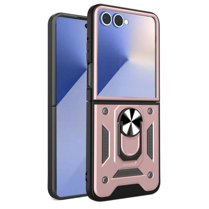 Armor Magnetic Bracket TPU+PC Phone Case, For Samsung Galaxy Z Flip8 5G, For Samsung Galaxy Z Flip7, For Samsung Galaxy Z Flip6