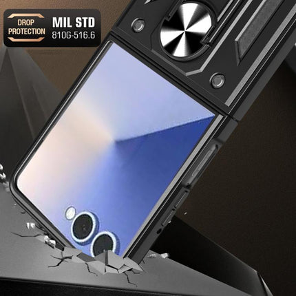 Armor Magnetic Bracket TPU+PC Phone Case, For Samsung Galaxy Z Flip8 5G, For Samsung Galaxy Z Flip7, For Samsung Galaxy Z Flip6