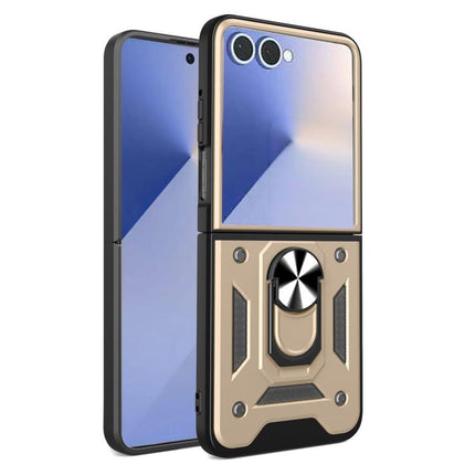 Armor Magnetic Bracket TPU+PC Phone Case, For Samsung Galaxy Z Flip8 5G, For Samsung Galaxy Z Flip7, For Samsung Galaxy Z Flip6