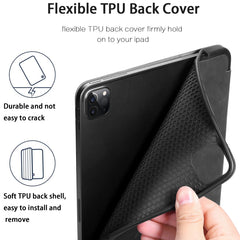 Funda de cuero con tapa horizontal DG.MING See Series, con soporte y bandeja para lápiz, para iPad Pro 11 (2020)