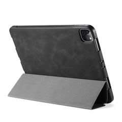 Funda de cuero con tapa horizontal DG.MING See Series, con soporte y bandeja para lápiz, para iPad Pro 11 (2020)