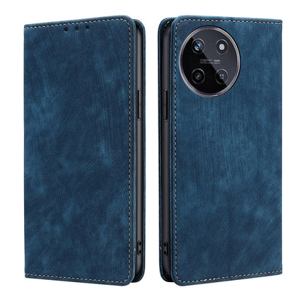 RFID Anti-theft Brush Magnetic Leather Phone Case, For Realme 12 Pro 5G, For Realme GT5 Pro 5G, For Realme 11 4G, For Realme GT5 / GT5 240W