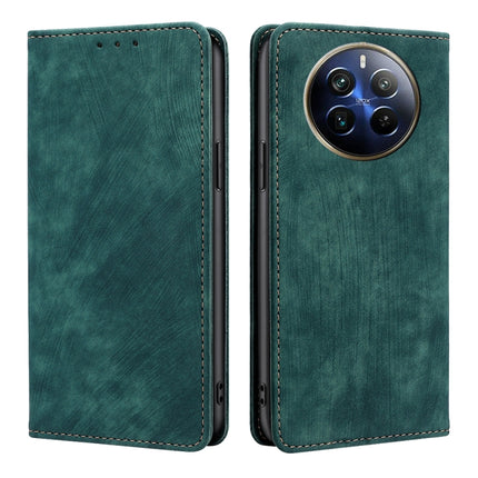 RFID Anti-theft Brush Magnetic Leather Phone Case, For Realme 12 Pro 5G, For Realme GT5 Pro 5G, For Realme 11 4G, For Realme GT5 / GT5 240W