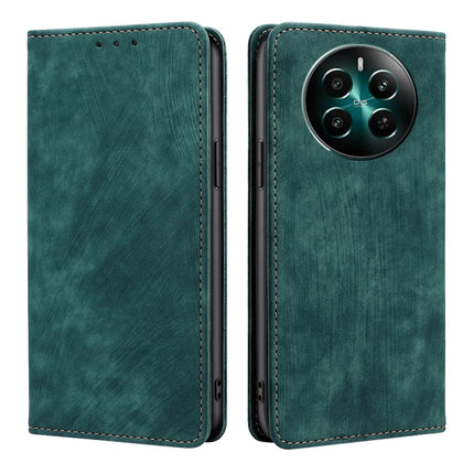 RFID Anti-theft Brush Magnetic Leather Phone Case, For Realme C61 4G, For Realme GT Neo6 SE, For Realme 12 5G, For Realme 12+ 5G