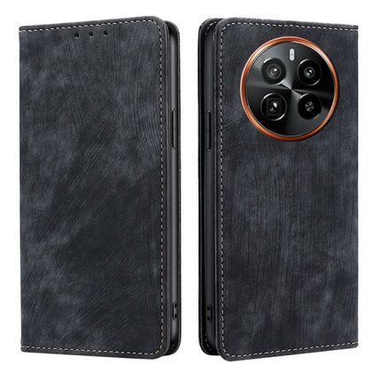 RFID Anti-theft Brush Magnetic Leather Phone Case, For Realme 12 Pro 5G, For Realme GT5 Pro 5G, For Realme 11 4G, For Realme GT5 / GT5 240W