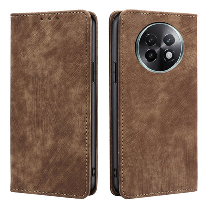 RFID Anti-theft Brush Magnetic Leather Phone Case, For Realme 14 Pro+ 5G, For Realme 14 Pro 5G Global, For Realme C75 4G / 14x 5G Global, For Realme 13 Pro 5G